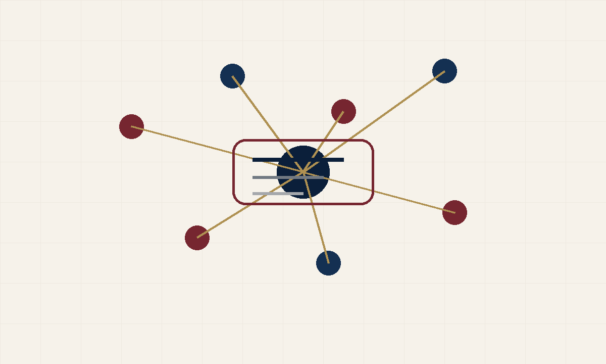 Abstract graphic representing artificial intelligence learning and connected practice